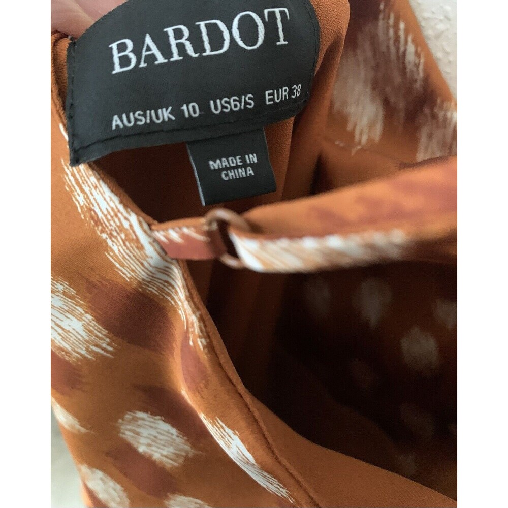 Bardot Polka Dot Silky Midi Slip Dress Sketchspot Doe Print - Picture 9 of 10